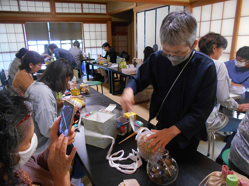 びんてまり作成指導
