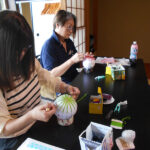 びんてまり作成の様子